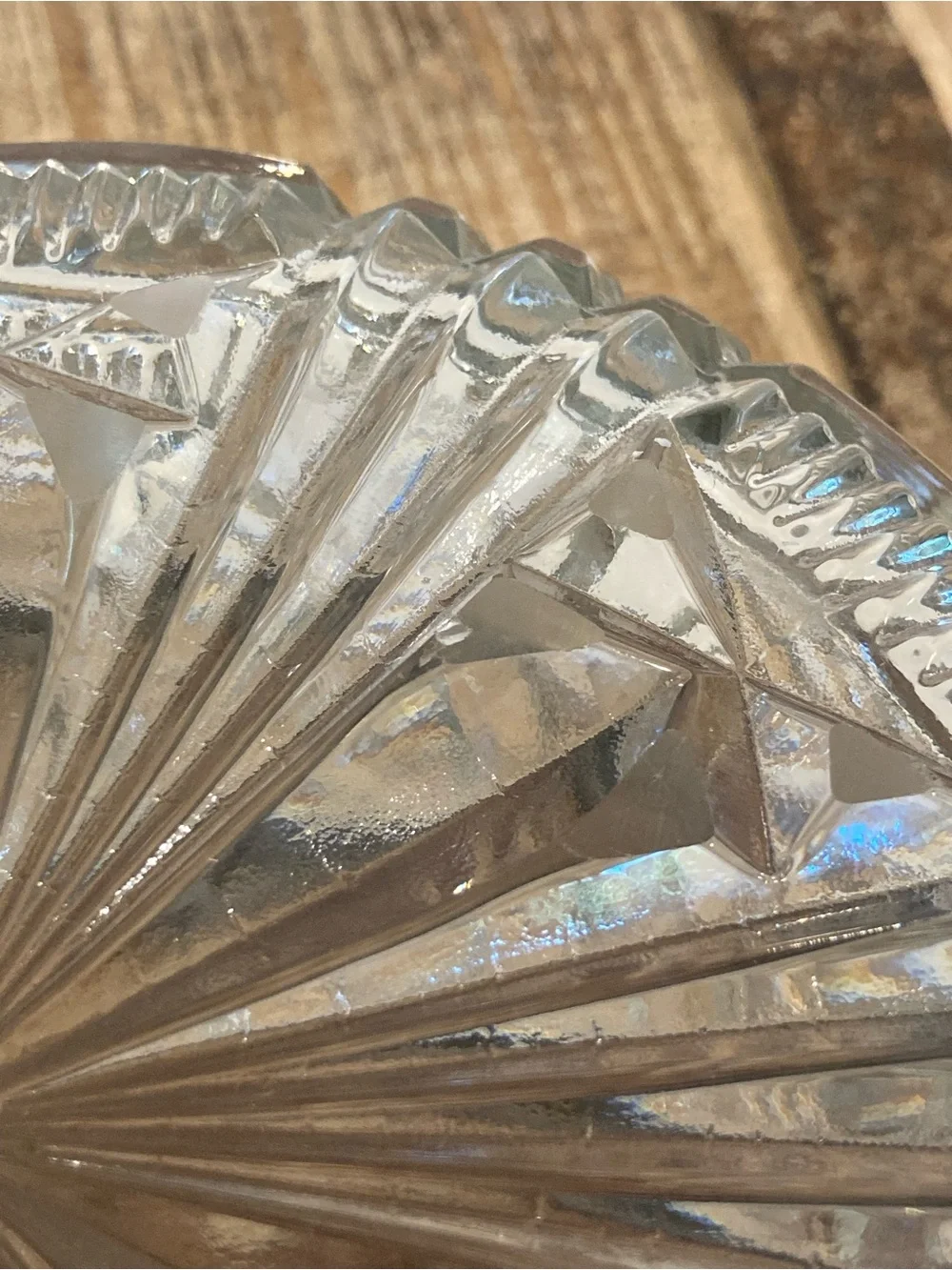 Vintage glass serving